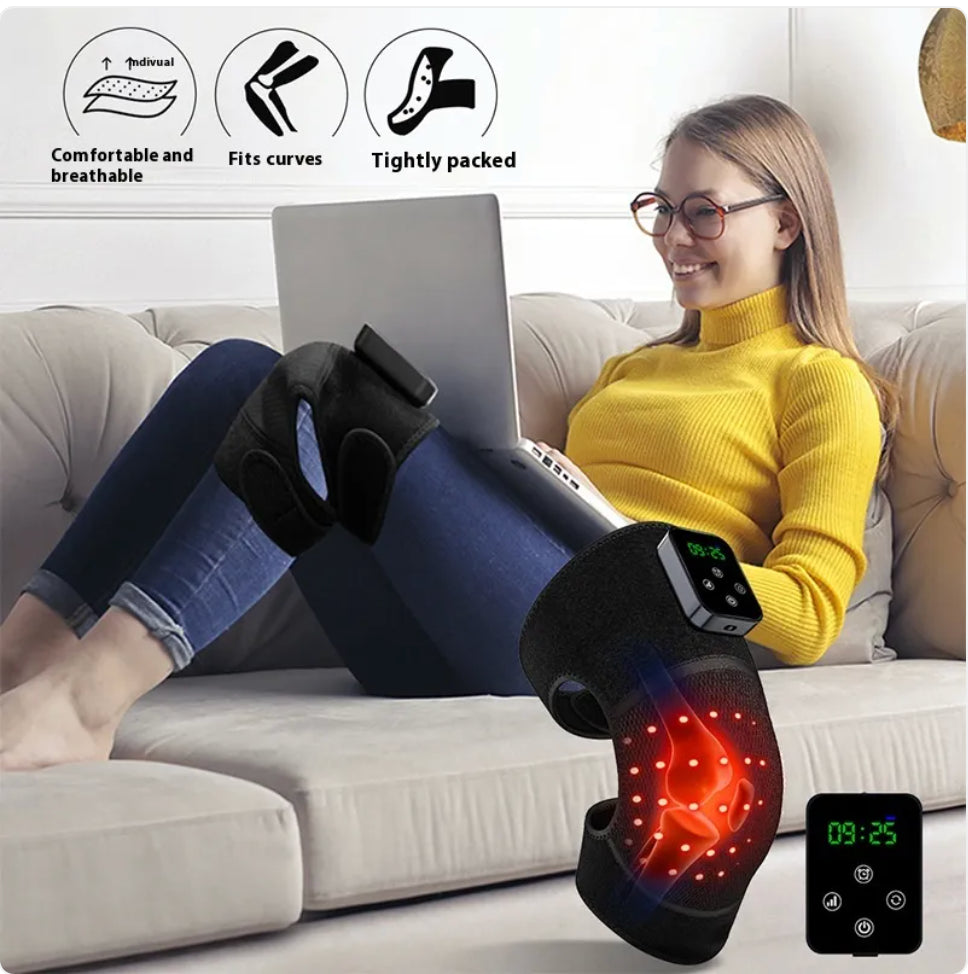 Infrared Knee Pain Relief Massager with Red Light Therapy