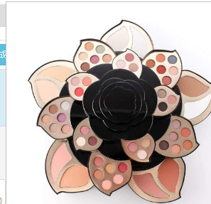 Multifunctional Makeup Full Set with Black Floral Palette